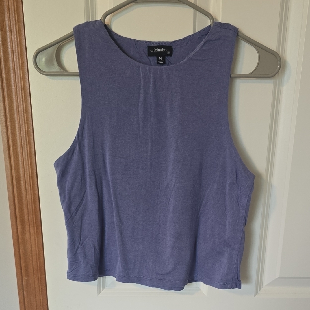 Originality Perrywinkle/Purple Sleeveless Top